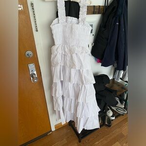 White Maxi Dress from English Factory (Saks 5th Ave)